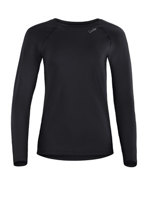 Langærmet T-shirt - black