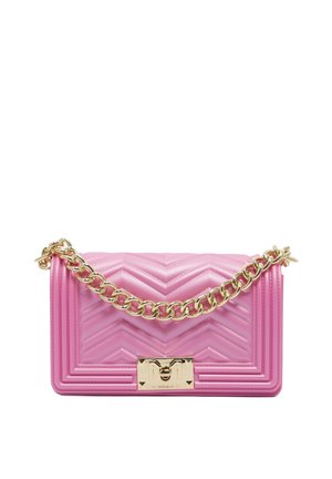 FLAT MANHATTAN - Schoudertas - dark pink and gold