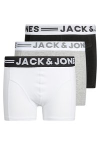 Jack & Jones Junior - SENSE TRUNKS 3 PACK - Culotte - light grey melange Imagen en miniatura 1