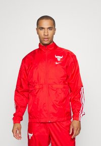 nike red and white tracksuit