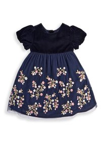 JoJo Maman Bébé FLORAL EMBROIDERED - Kokteilinė suknelė / vakarėlių suknelė - navy