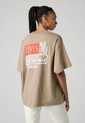 SHORT STACK TEE - T-shirts med print - taupe gray