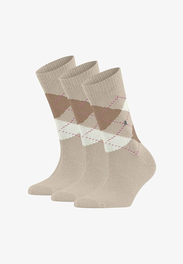 3ER PACK - Socks - beige braun