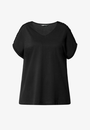Yours Clothing, T-shirts print - black