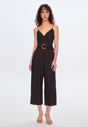 Jumpsuit - striped black