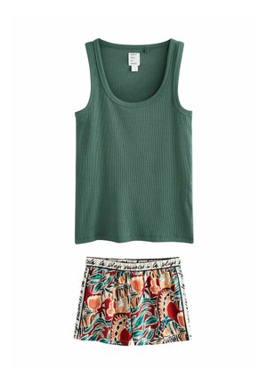 REGULAR FIT - SET - Nachtwäsche Set - green abstract
