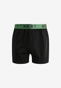 Next TEN PACK - Široke boksarice - black metallic blue green waistband