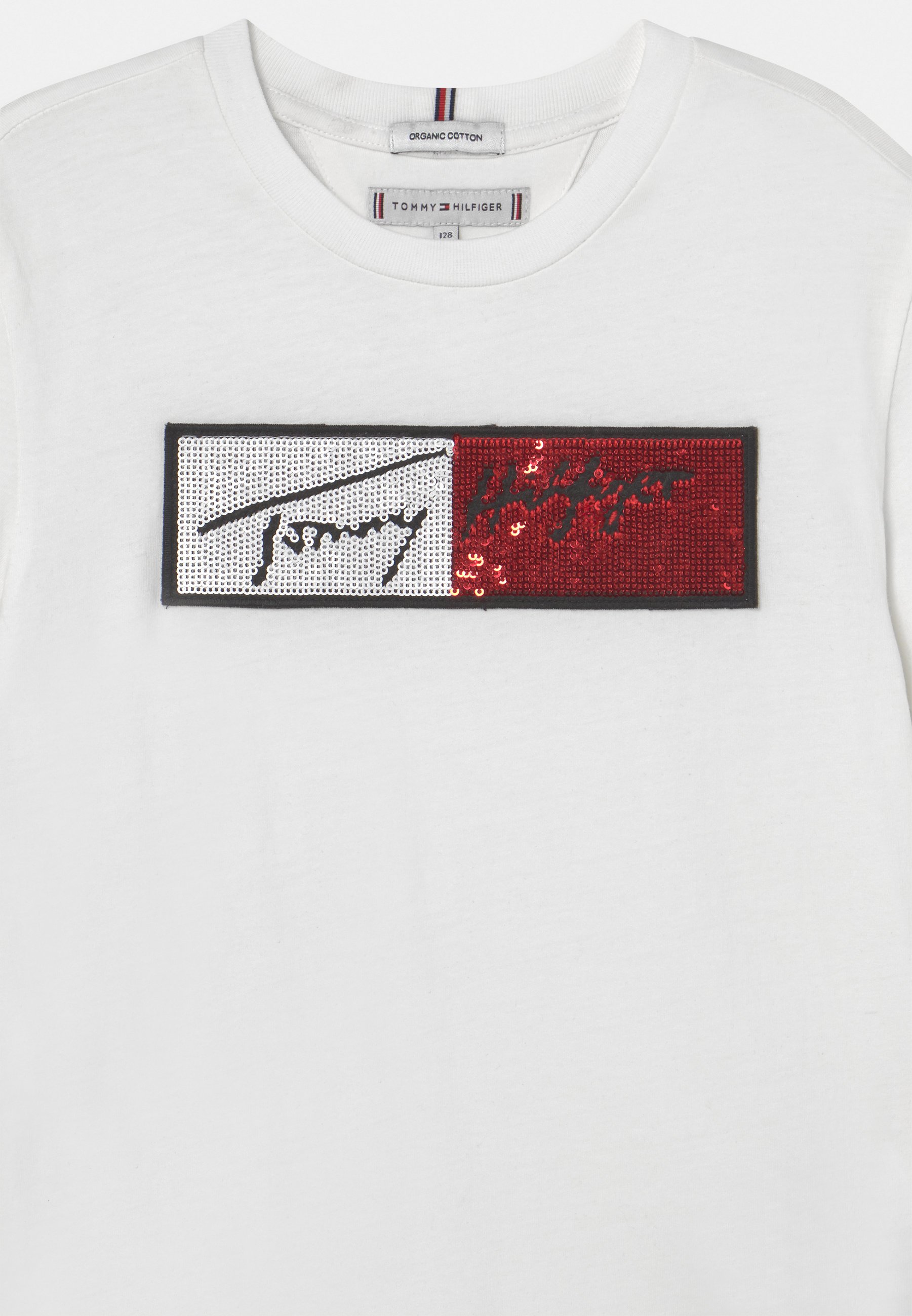 sample scratch box logo tee