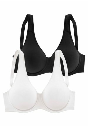 LASCANA, 2 PACK - Underwired bra - weiß + schwarz