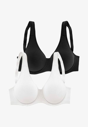 LASCANA, 2 PACK - Underwired bra - weiß + schwarz