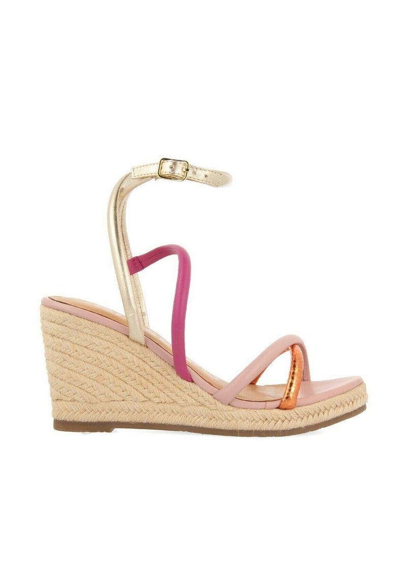 Gioseppo Sandalen met sleehak donkerroze Gioseppo Sandalen met sleehak donkerroze