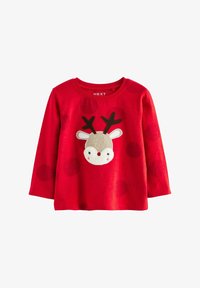 Unausgewählt, red applique christmas reindeer