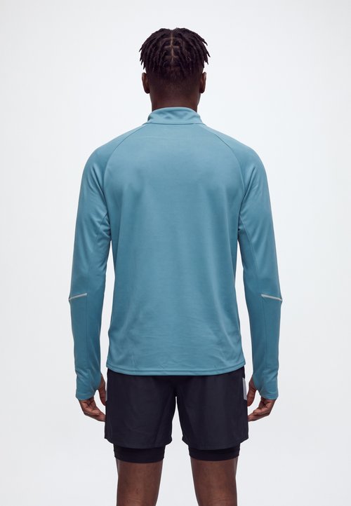 Nike MILER TOP - Long-sleeved top - smokey blue/reflective silver-coloured — photo 3