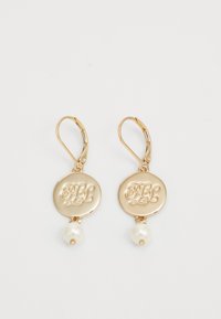 LOGO DROP - Σκουλαρίκια - gold-coloured/white