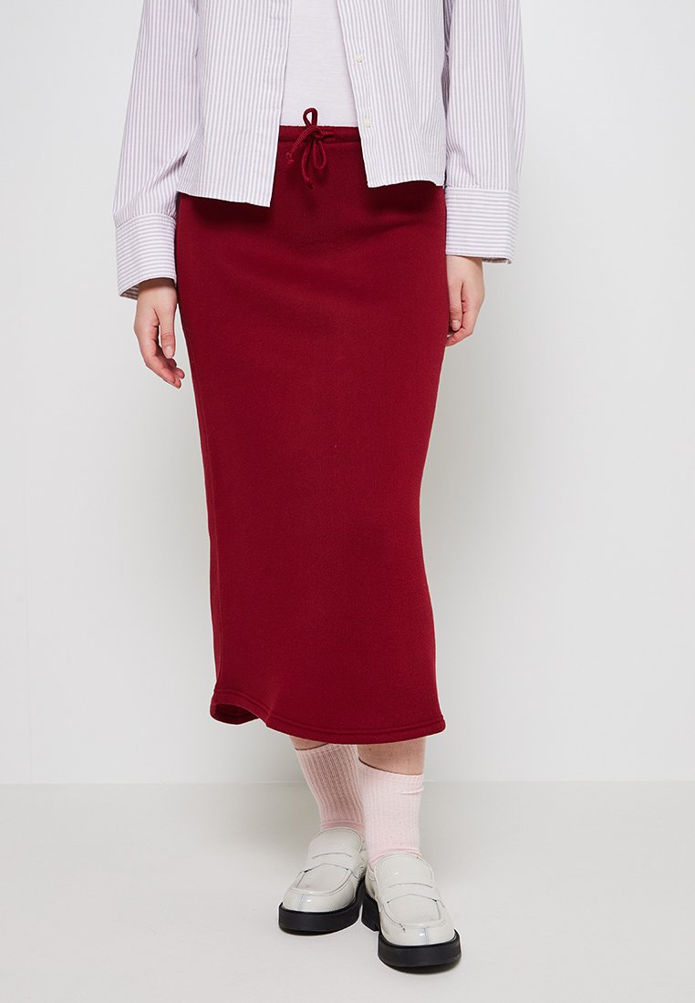 American vintage Kokerrok donkerrood American vintage Kokerrok donkerrood