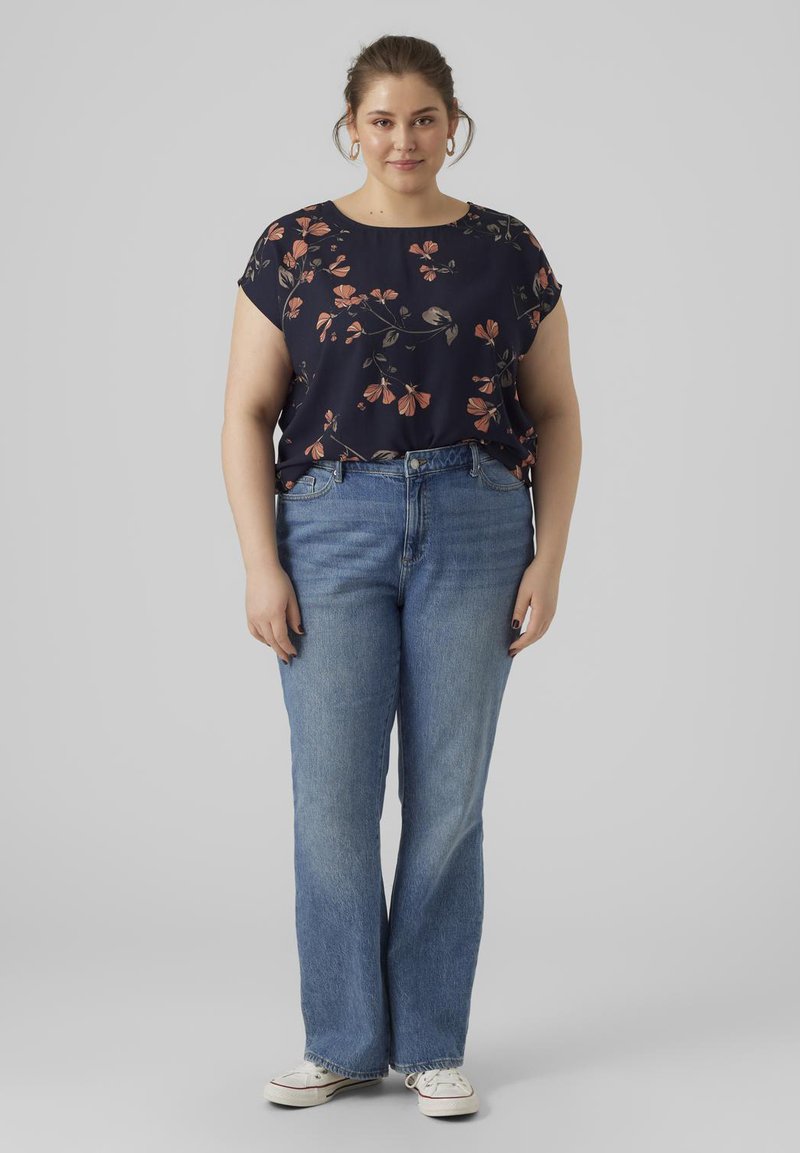 Vero Moda Curve Blouse donkerblauw Vero Moda Curve Blouse donkerblauw