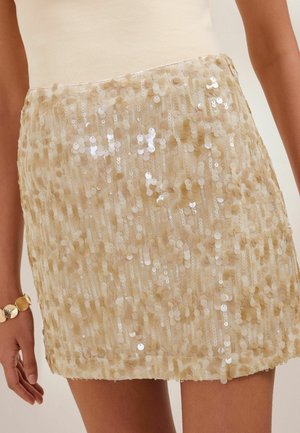 Friends Like These, REGULAR FIT - SEQUIN MINI SKIRT - Minirock - neutral