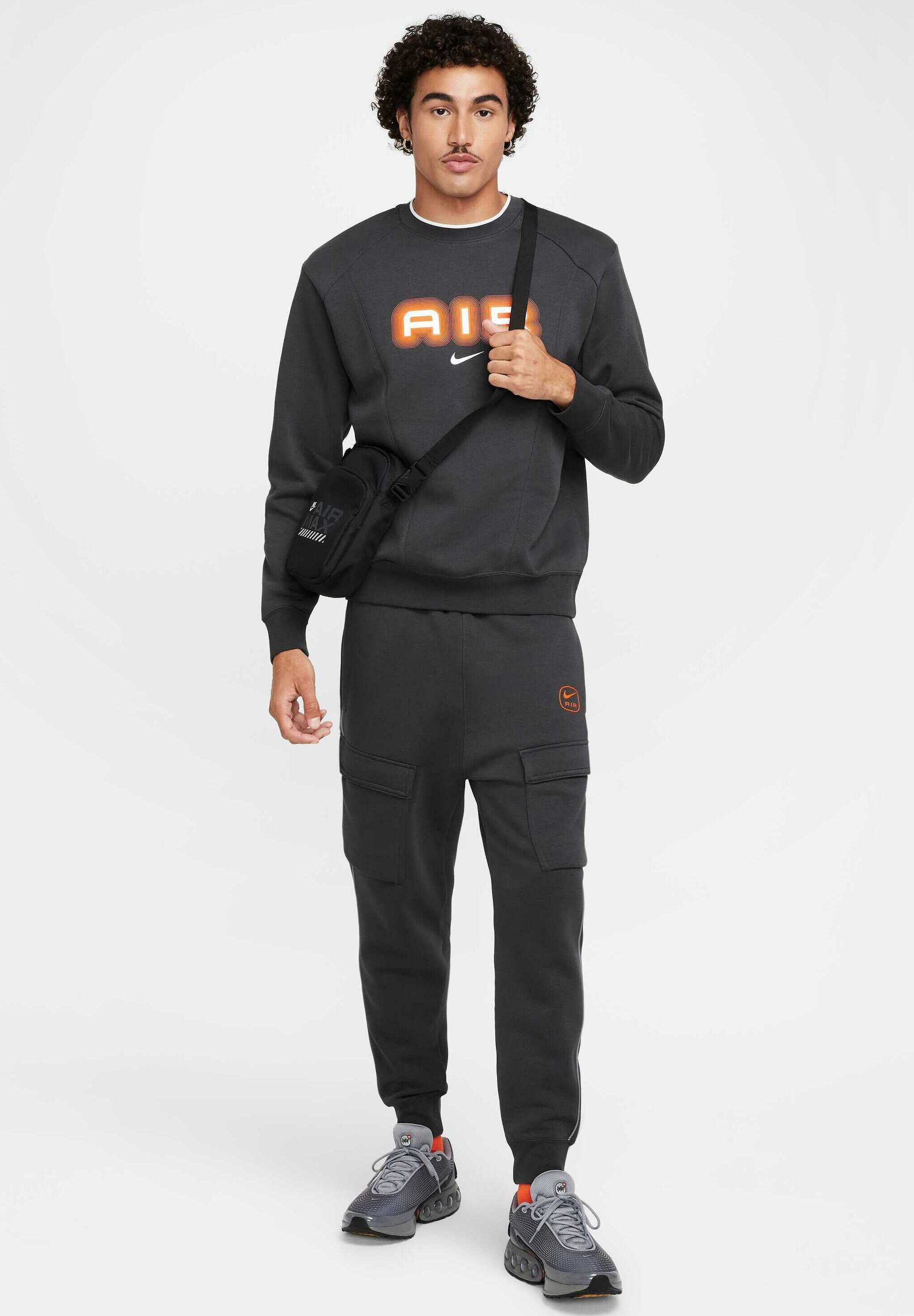 nike air sweatshirt orange