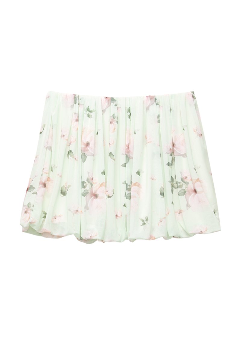 PULL&BEAR Ballonrok mintgroen