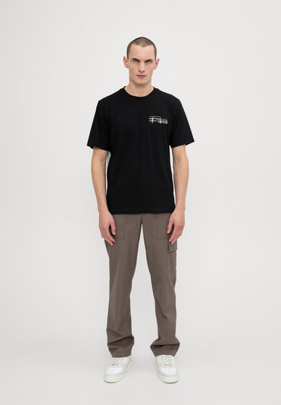 Filling Pieces HANDSHAKE - Print T-shirt - black