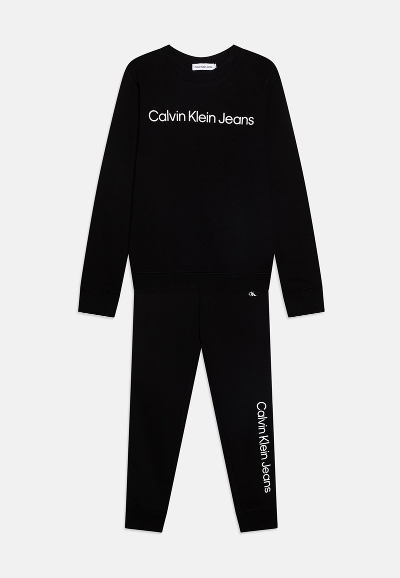 Calvin Klein Jeans - LOGO REGULAR UNISEX SET - Tepláková súprava - black, Zväčšiť