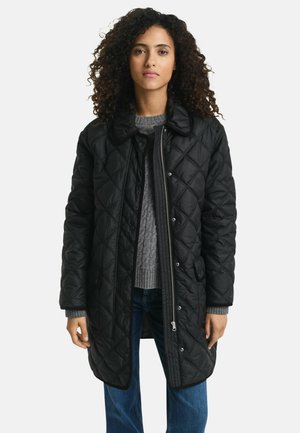 QUILTED TRIM - Wintermantel - black