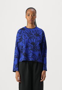 Vero Moda VMNEW FLORA O NECK LOOSE  - Džemperis - surf the web/black