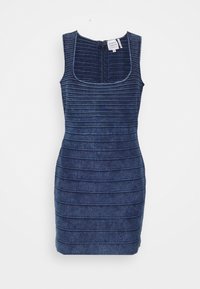 BANDAGE MINI DRESS - Egyenes szabású ruha - indigo