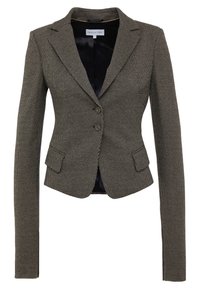 Svart- och vitt mönstrad kavaj med långa ärmar, slagkrage, två framfickor och knäppning med två knappar. Fodrad inredning.