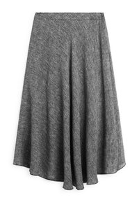 MIDI WITH FLOUNCE - Maxirock - grey