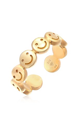 Elli HAPPY FACE CHAIN - Sõrmus - gold-coloured