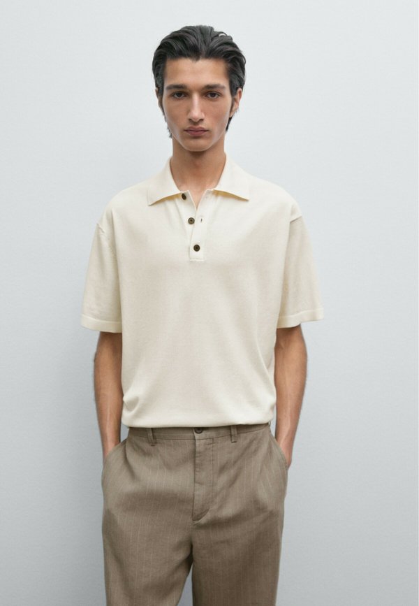 REGULAR FIT  - Polo shirt - mottled beige