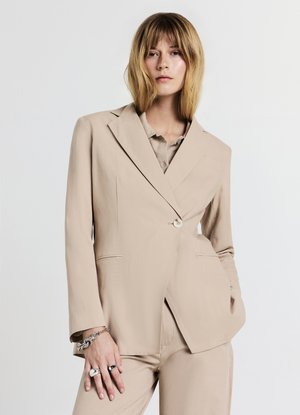 MONOPETTO INCROCIATA - Blazer - sabbia scuro