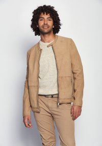 Maze Lederjacke - creme