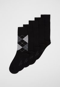 Schiesser 5 PACK - Zoknik - black