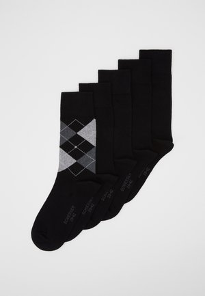 Schiesser 5 PACK - Strømper - black