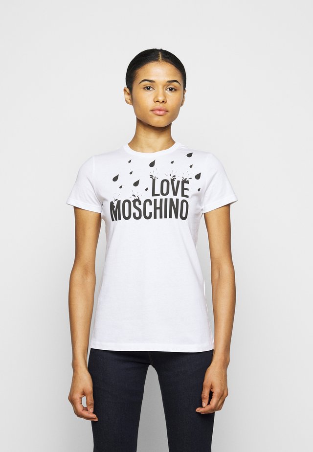 T-shirts med print - optical white