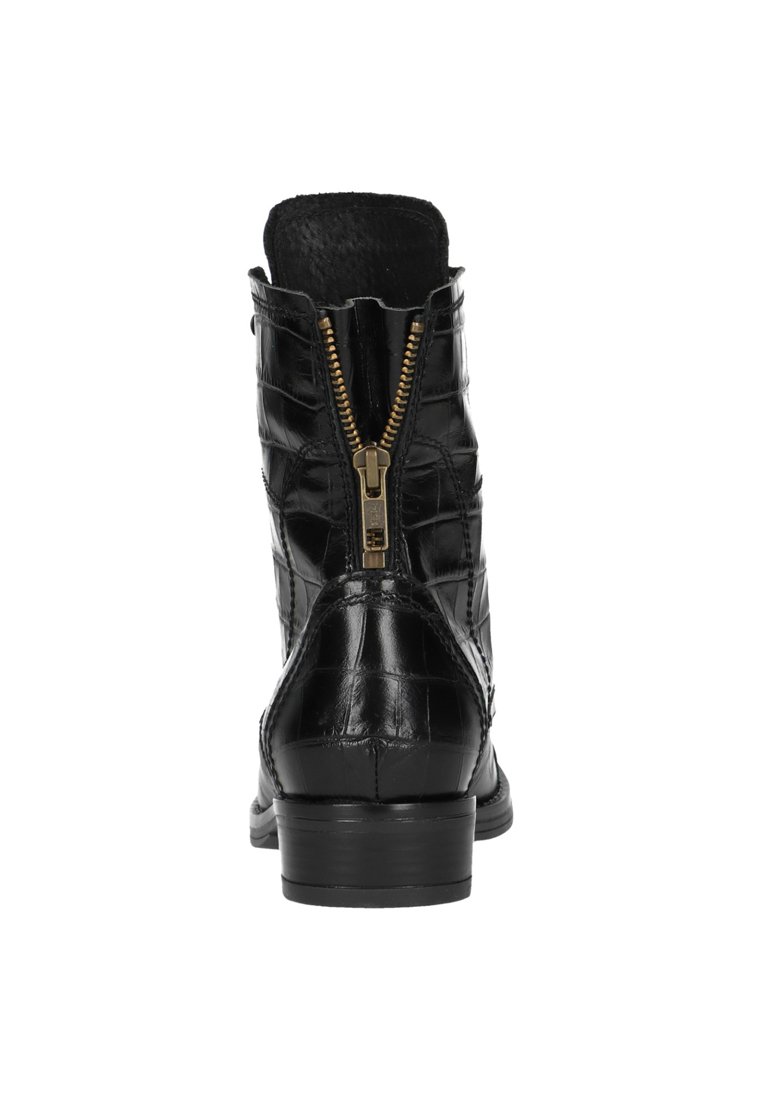 Damen Ankle Boots | Manfield Schnürstiefelette black/schwarz - KH50056 Damen Ankle Boots | Manfield Schnürstiefelette black/schwarz - KH50056