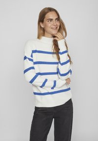 VILA VIRIL MOCK NECK  - Strickpullover - white alyssum
