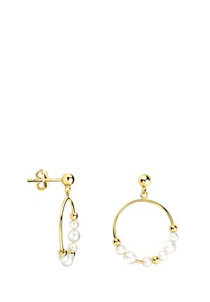 CIRCLE PEARL - Ohrringe - gold coloured