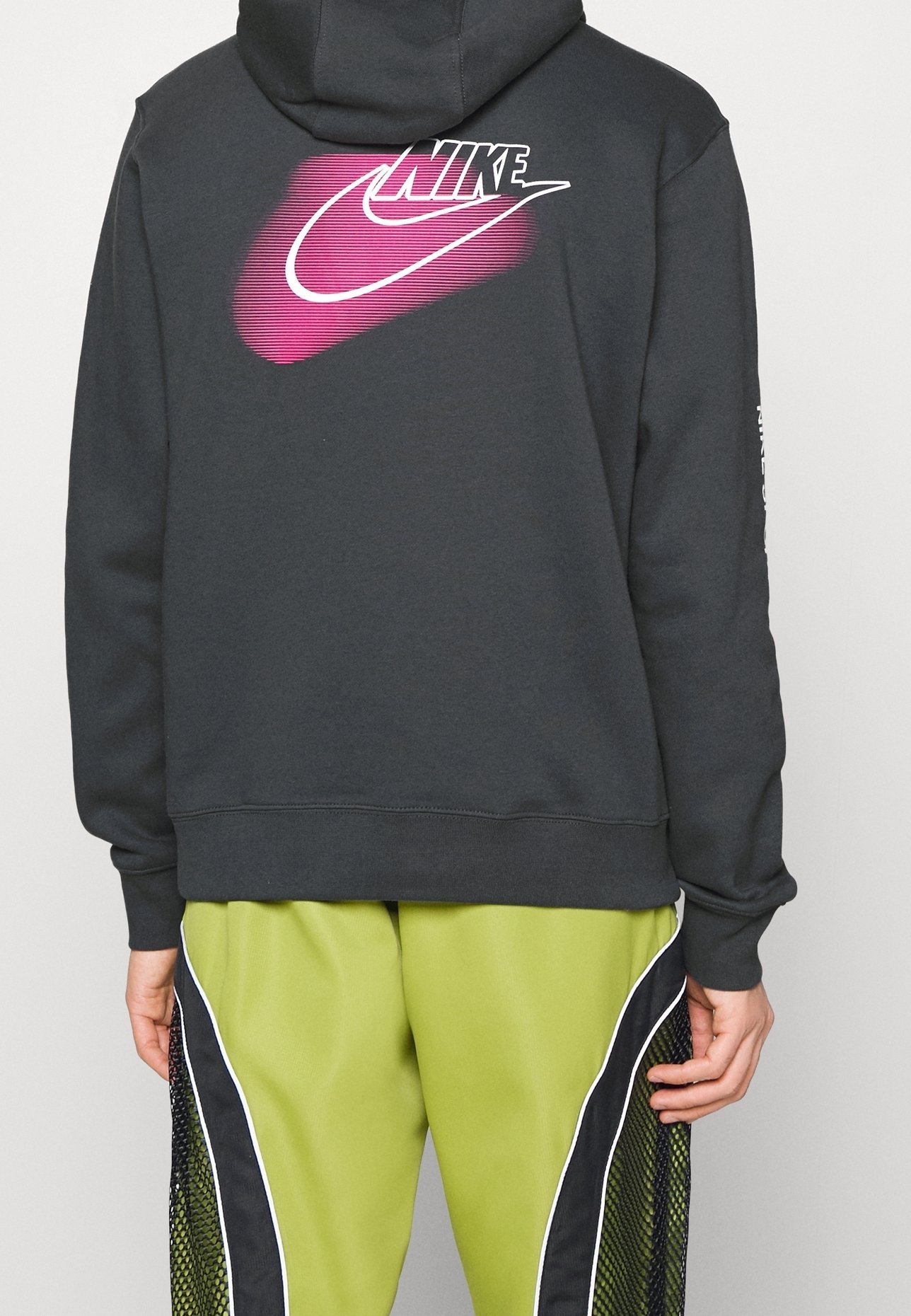 grey and pink nike hoodie