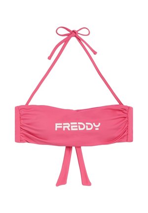 A FASCIA CON CHIUSURA A FIOCCO E LOGO A CONTRASTO - Bikini-Top - red