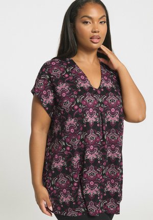 PAISLEY PRINT PLEATED - Tunika - purple