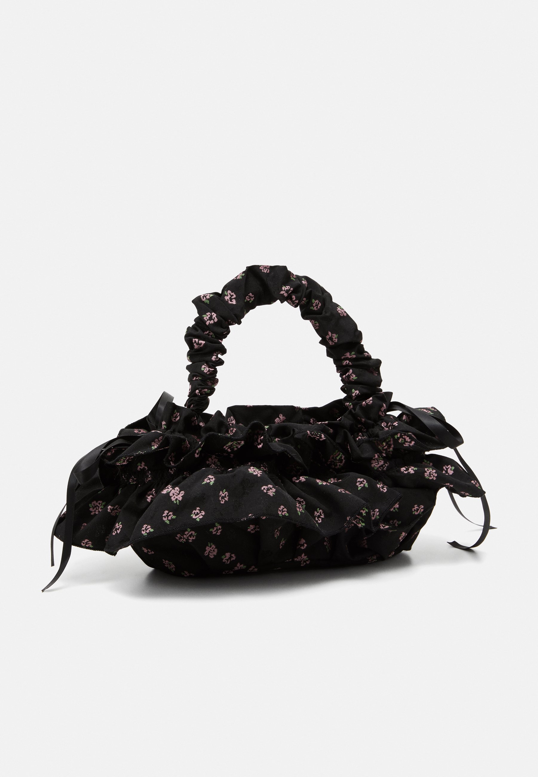 sister jane☆ ペッパー フローラル ラッフルバッグ 【英国発】 Sister Jane PEPPER FLORAL RUFFLE BAG - Handbag - black