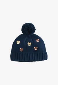 Valitud, navy bear all over embroidered