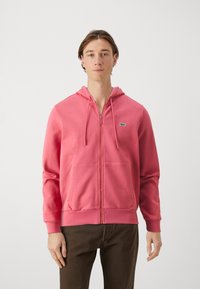 Lacoste - Mikina so zipsom - rouge sierra Miniatúrny obrázok 1