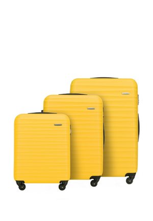 LUGGAGE SET FROM ABS - Wheeled suitcase - gelb