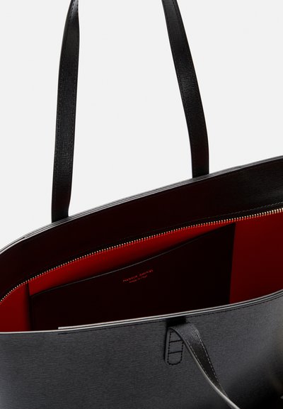 Mansur Gavriel SMALL ZIP TOTE - Kézitáska - black/flamma