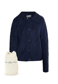 DreiMaster Chaqueta de punto - mottled dark blue