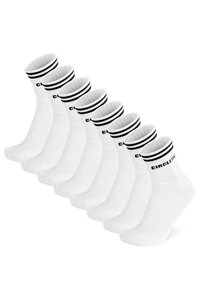Normani MID CUT 8 PACK - Socken - weiß schwarz